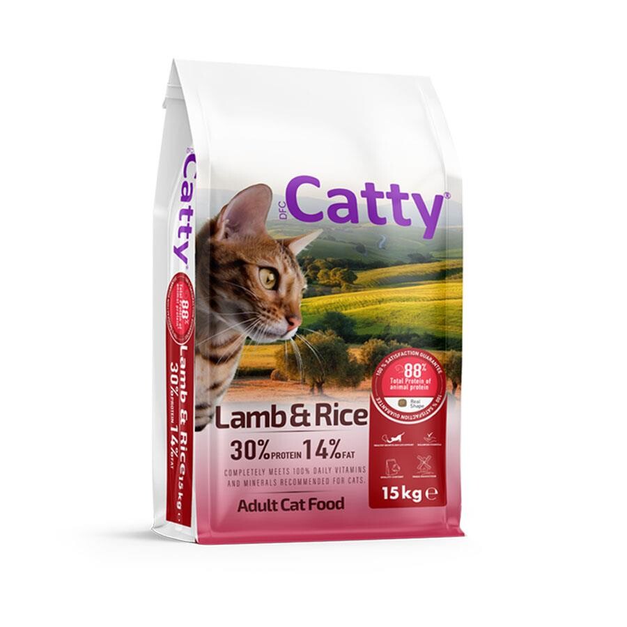 Catty Kuzulu Ve Pirinçli Yetişkin Kedi Maması 15 KG | SRC: Barcode: 8680542870396